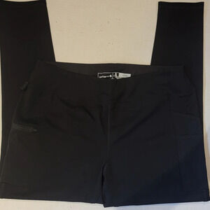 WOMEN'S CARHARTT BLACK FITTED LEGGINGS GYM JOGGING PANTS (sz xl 16-18))